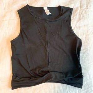 Paragon Black Twist Crop Top